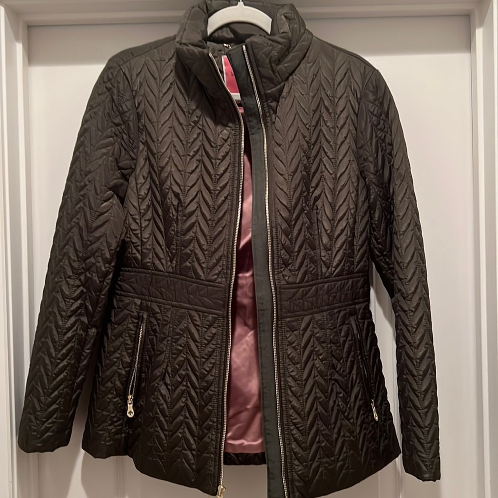 Kate Spade brand new hooded quilted parka
